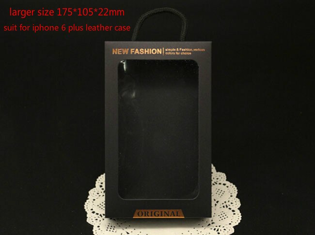 큰 크기 PVC 창 블랙 크 래 프 트 종이 소매 포장 아이폰 11 프로 최대 럭셔리 케이스 참고 7 휴대 전화 케이스 패키지 상자
